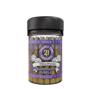 TWENTY ONE CANNABIS: THCA PREROLLS - 21CT
